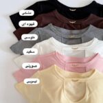 کراپ شرت کاپدار رنگی 378 - Image 6